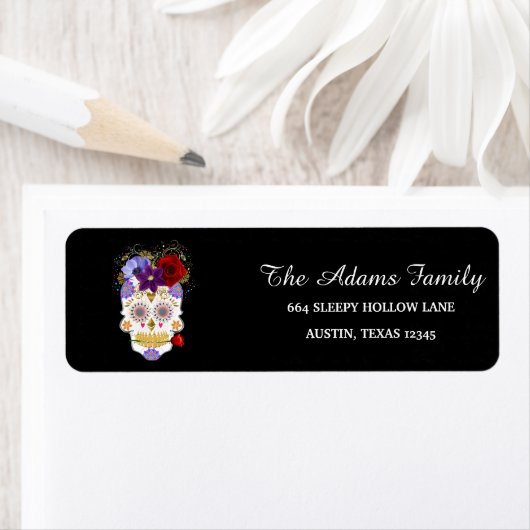 Personalisiertes Halloween-Blumenzuckerschild (Insitu)