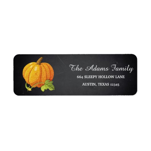 Personalisiertes Halloween Chalkboard Little Pumpk (Vorne)