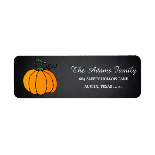 Personalisiertes Halloween Chalkboard Little Pumpk (Vorne)