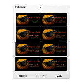 Personalisiertes Halloween Crow mit Mond (Vorne)