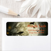 Personalisiertes Halloween Crow mit Mond (Insitu)