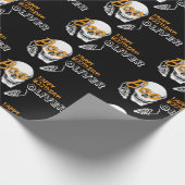Personalisiertes Halloween-Geburtstagswrap Geschenkpapier (Ecke)