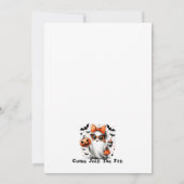 Personalisiertes Halloween Ghost Funny Adult Einladung (Rückseite)