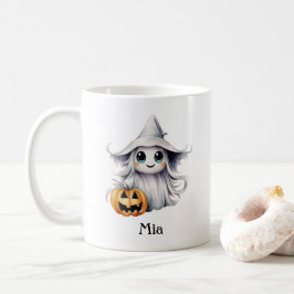 Personalisiertes Halloween-Ghost-Girl Kaffeetasse