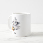 Personalisiertes Halloween-Ghost-Girl Kaffeetasse (Vorderseite Links)