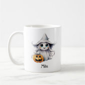 Personalisiertes Halloween-Ghost-Girl Kaffeetasse (Links)