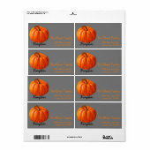 Personalisiertes Halloween Ghosts Pumpkin-Label (Vorne)