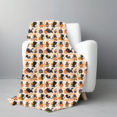 Personalisiertes Halloween-Katzenjammer - Niedlich Sherpadecke