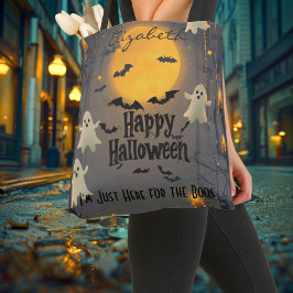 Personalisiertes Halloween mit Gespenstern und Vol Tasche