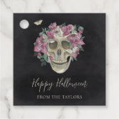 Personalisiertes Halloween-Orchid Geschenkanhänger (Vorderseite)