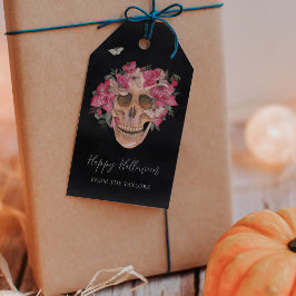 Personalisiertes Halloween-Orchid Geschenkanhänger