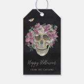 Personalisiertes Halloween-Orchid Geschenkanhänger (Vorderseite)
