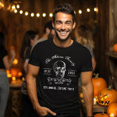 Personalisiertes Halloween-Party aus Schwarzweiß T-Shirt