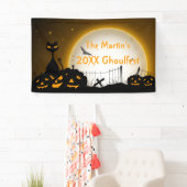 Personalisiertes Halloween-Party Banner Katzenpump (Insitu)