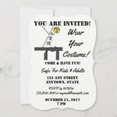 Personalisiertes Halloween-Party Karate Kostüme Einladung (Vorderseite)