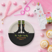 Personalisiertes Halloween-Party mit Hexenstiefeln Pappteller (Party)