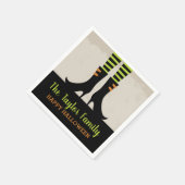 Personalisiertes Halloween-Party mit Hexenstiefeln Serviette (Ecke)