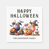 Personalisiertes Halloween-Party Serviette (Vorderseite)