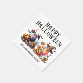 Personalisiertes Halloween-Party Serviette (Ecke)