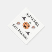 Personalisiertes Halloween-Party Serviette (Ecke)