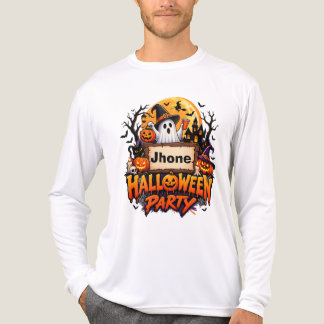 Personalisiertes Halloween-Party-T-Shirt | Benutze Tri-Blend Shirt