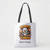 Personalisiertes Halloween Pub Niedlich Mummy Tote Tasche (Vorderseite)