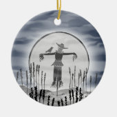 Personalisiertes Halloween-Scarecrow Keramik Ornament (Vorne)