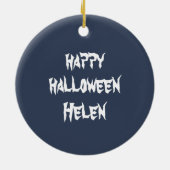 Personalisiertes Halloween-Scarecrow Keramik Ornament (Hinten)