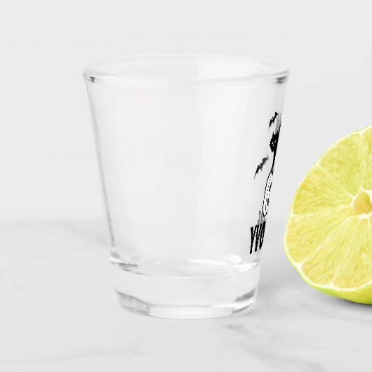 Personalisiertes Halloween-Showglas Schnapsglas (Links)