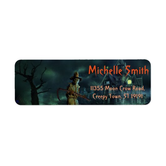 Personalisiertes Halloween Skull Mann mit House (Vorne)