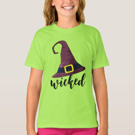 Personalisiertes Halloween, Spaß Hexenhut T-Shirt