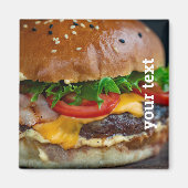 Personalisiertes Hamburger Foto Magnet (Vorne)