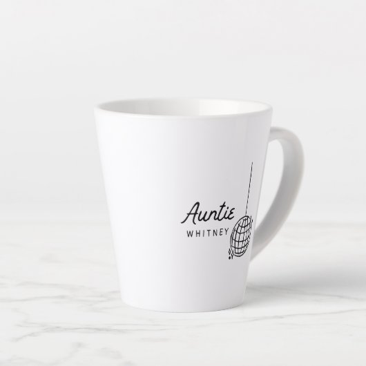 Personalisiertes Hand gezeichnetes Cooles Geschenk Milchtasse (Rechte Ecke)