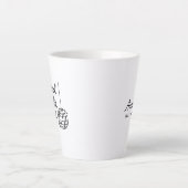 Personalisiertes Hand gezeichnetes Cooles Geschenk Milchtasse (Vorderseite)