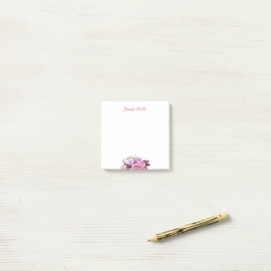 Personalisiertes handgeschriebenes Skript Post-it Klebezettel (Auf Schreibtisch)