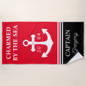 Personalisiertes Handtuch für Ankerboote (Vorderseite)