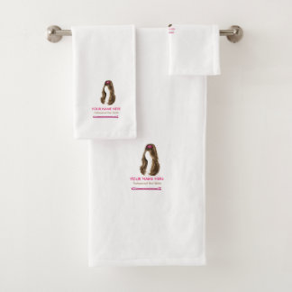 Personalisiertes Handtuch-Set für Friseure Badhandtuch Set