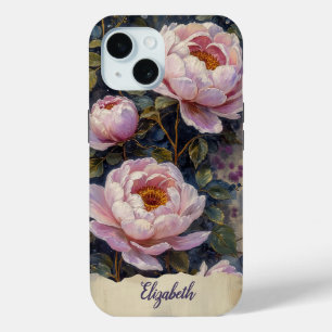 Personalisiertes Handyhülle Vintage Rosa Pfingstro Case-Mate iPhone Hülle