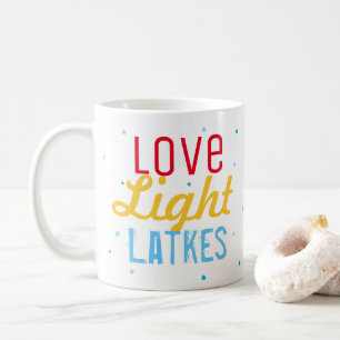 Personalisiertes Hanukkah-Party-Liebeslicht-Latkes Kaffeetasse