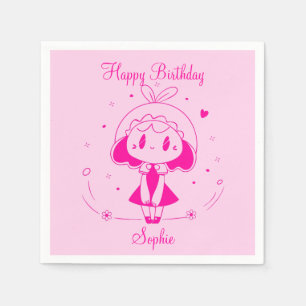 Personalisiertes Happy Birthday Serviette