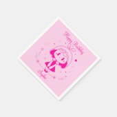 Personalisiertes Happy Birthday  Serviette (Ecke)