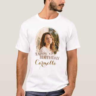 Personalisiertes Happy Birthday T-Shirt mit indivi