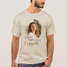 Personalisiertes Happy Birthday T-Shirt mit indivi