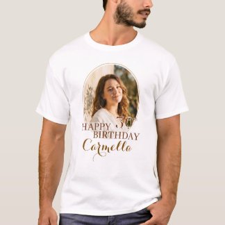 Personalisiertes Happy Birthday T-Shirt mit indivi