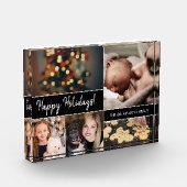 Personalisiertes "Happy Holidays" Foto Block C (Links)