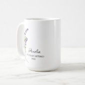 Personalisiertes Happy Retirement-Geschenk Kaffeetasse (Vorderseite Links)