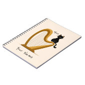Personalisiertes Harp- und Cat-Notebook Notizblock (Linke Seite)