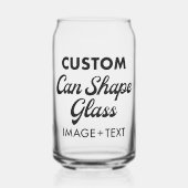 Personalisiertes Hartglas 16oz Dosenglas (Vorderseite)