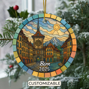Personalisiertes Hartglas Bern Ornament