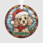 Personalisiertes Hartglas Ornament (Rückseite)